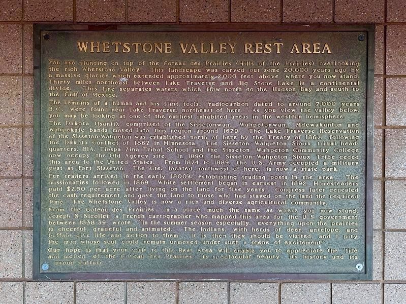 Whetstone Valley Rest Area Marker image. Click for full size.