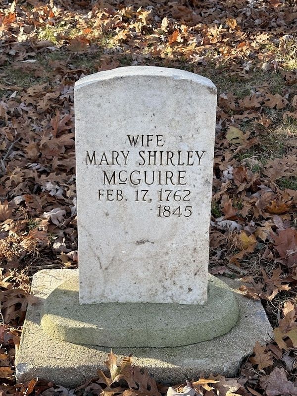 Mary Shirley McGuire headstone image. Click for full size.