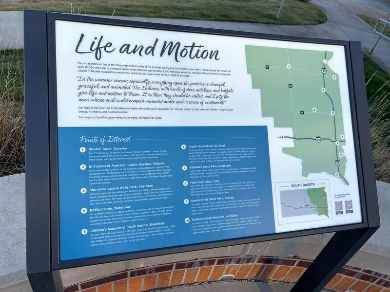 Marker outside the rest area image. Click for full size.