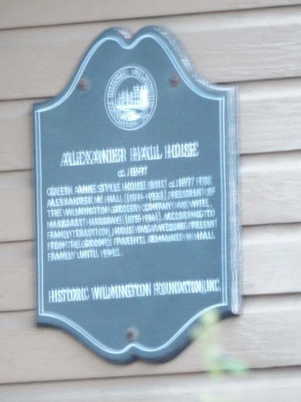 Alexander Hall House Marker. Click for full size. Alexander Hall House Marker image. Click for full size.