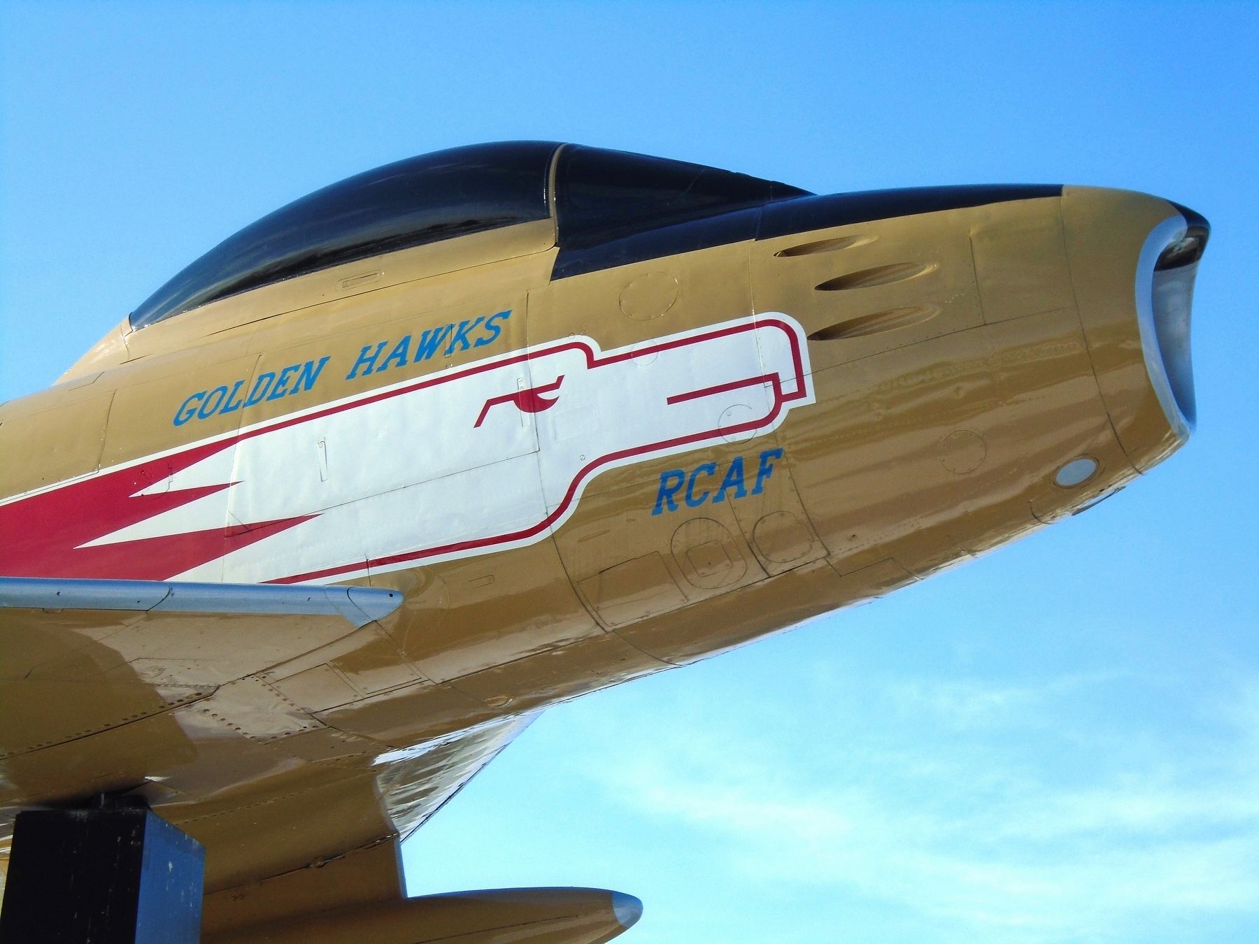 Original Golden Hawk Sabre Jet Detail. Click for full size. Original Golden Hawk Sabre Jet Detail image. Click for full size.