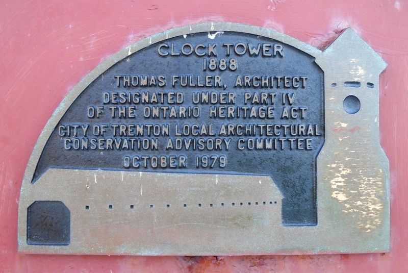 Post Office Building Clock Tower Marker image. Click for full size.
