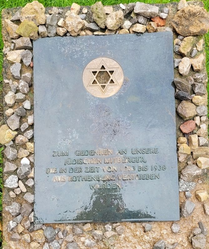 Zum Gedenken an Unsere / In Memory of our Jewish Fellow Citizens Marker. Click for full size. Zum Gedenken an Unsere / In Memory of our Jewish Fellow Citizens Marker image. Click for full size.