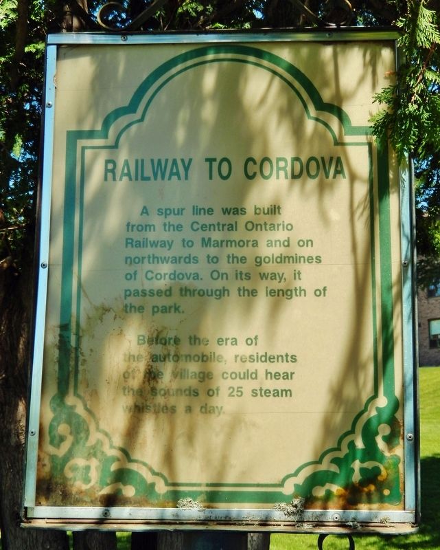 Railway to Cordova Marker image. Click for full size.