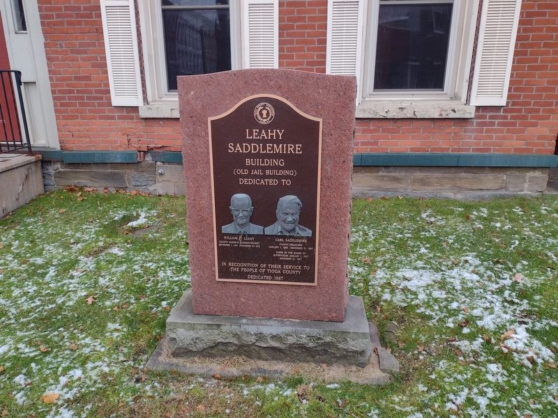 Leahy Saddlemire Building Marker. Click for full size. Leahy Saddlemire Building Marker image. Click for full size.