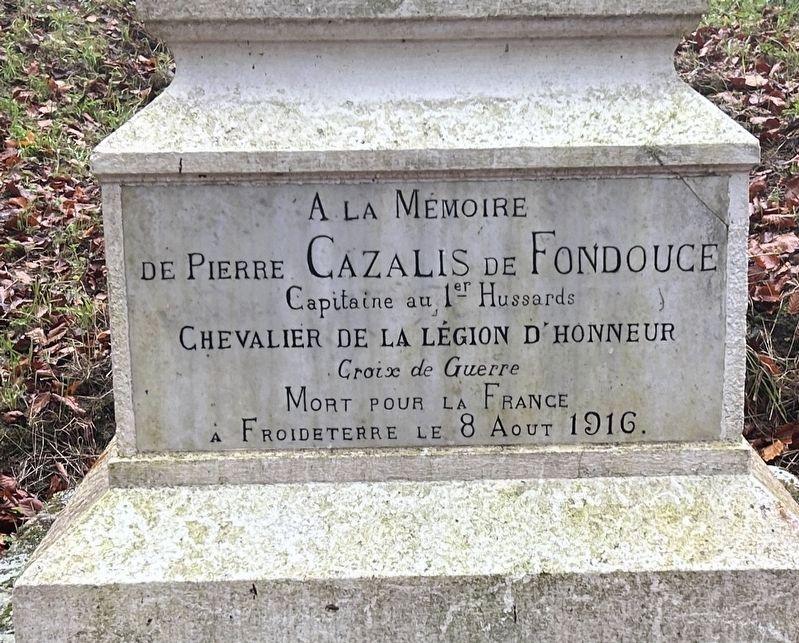 Pierre Cazalis de Fondouce Memorial. Click for full size. Pierre Cazalis de Fondouce Memorial image. Click for full size.