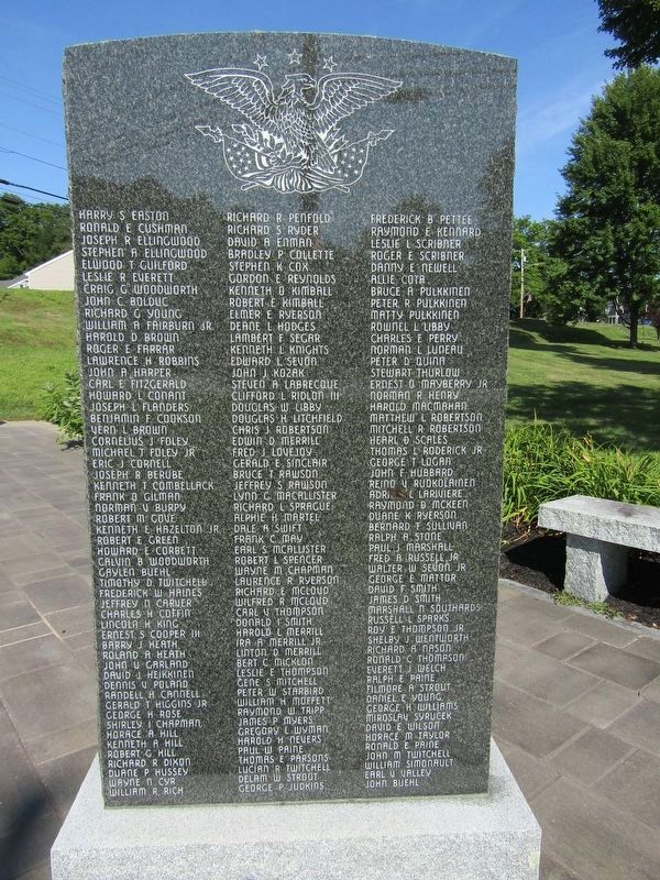 Paris, Maine Veterans Memorial image. Click for full size.