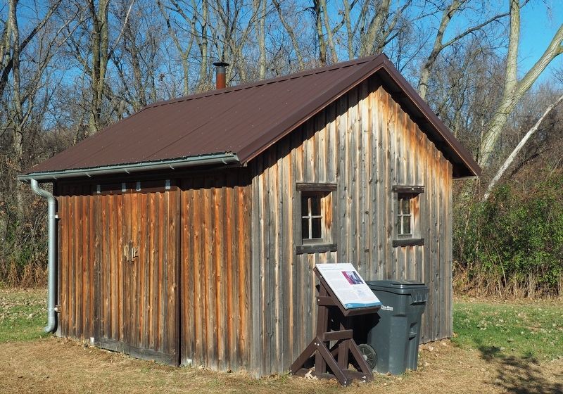 Sugar Shack and Evaporator Marker next to the sugar shack at The Landing. Click for full size. Sugar Shack and Evaporator Marker next to the sugar shack at The Landing image. Click for full size.