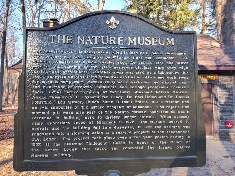The Nature Museum side of marker image. Click for full size.