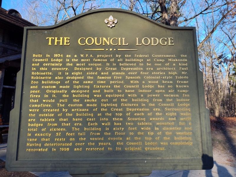 The Council Lodge Marker image. Click for full size.