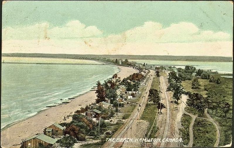 The Beach Strip, Hamilton, ca 1910 image. Click for full size.