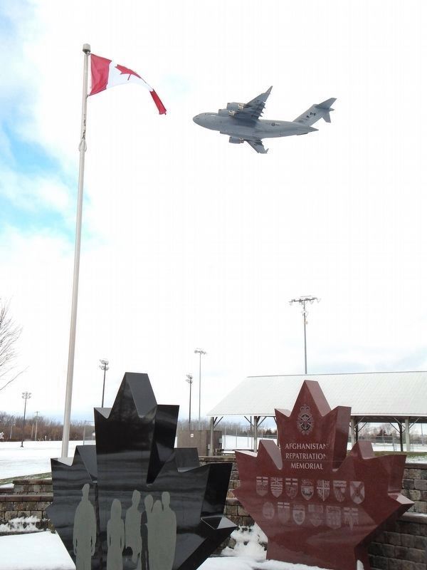 CC-177 Globemaster III Over<br>Afghanistan Repatriation Memorial. Click for full size. CC-177 Globemaster III Over<br>Afghanistan Repatriation Memorial image. Click for full size.