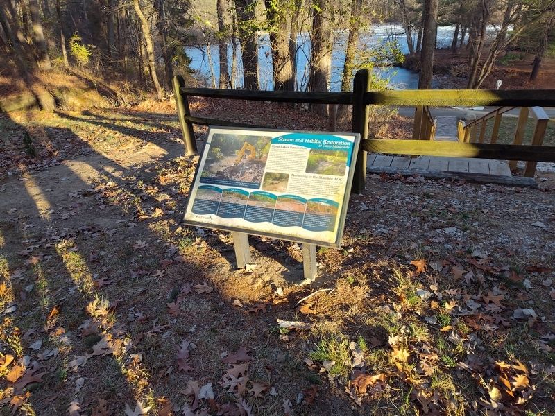 Stream and Habitat Restoration at Camp Miakonda Marker image. Click for full size.