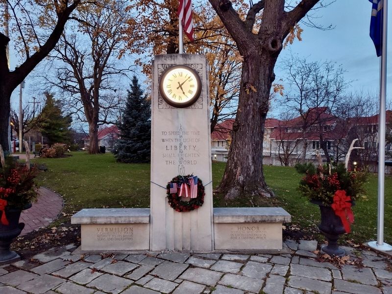 Vermilion Community Veterans Memorial Marker. Click for full size. Vermilion Community Veterans Memorial Marker image. Click for full size.