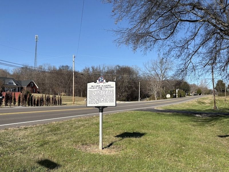 McCain's Academy, Church and Cemetery marker image. Click for full size.