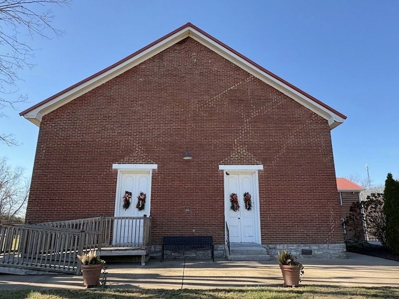 The front of McCains Cumberland Presbyterian Church image. Click for full size.