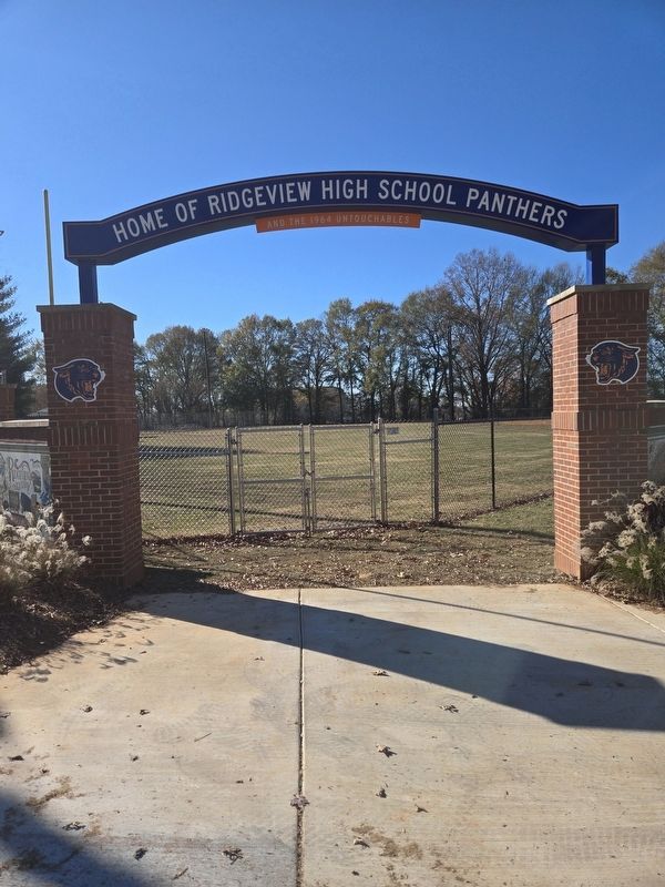 Archway to the field of Ridgeview High School image. Click for full size.