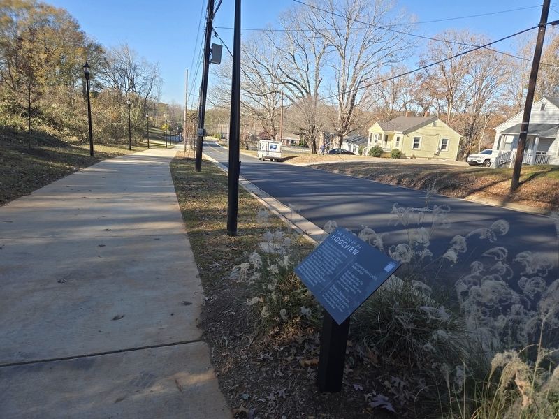 The History of Ridgeview Marker, looking west along 7th Ave SW. Click for full size. The History of Ridgeview Marker, looking west along 7th Ave SW image. Click for full size.