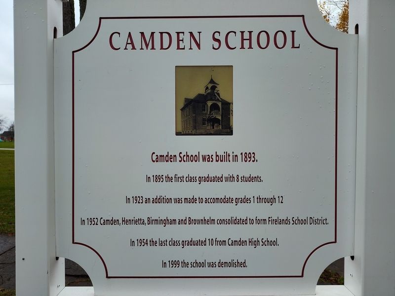 Camden School Marker image. Click for full size.
