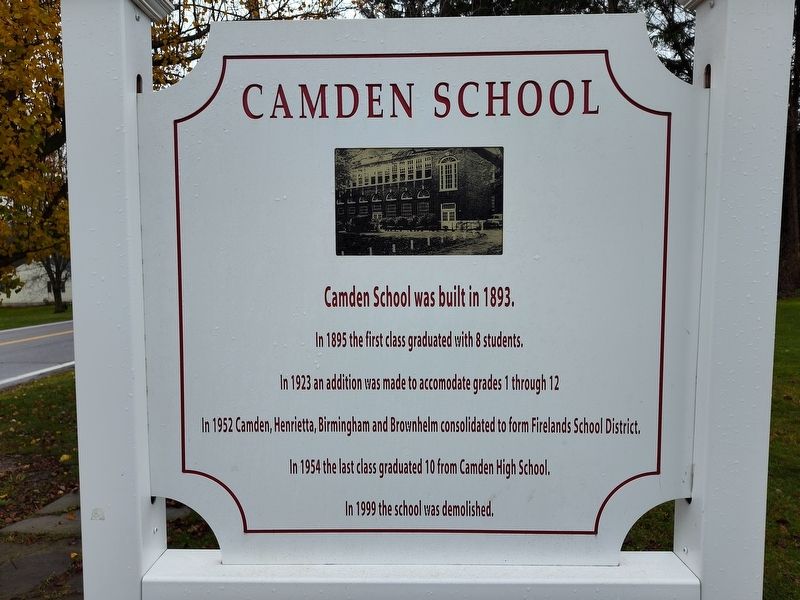 Camden School Marker image. Click for full size.