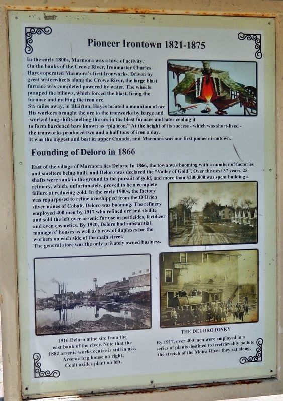 Pioneer Irontown 1821-1875 Marker image. Click for full size.