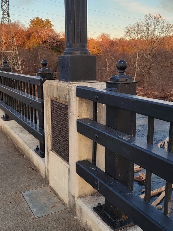Union Street Dam Marker. Click for full size. Union Street Dam Marker image. Click for full size.