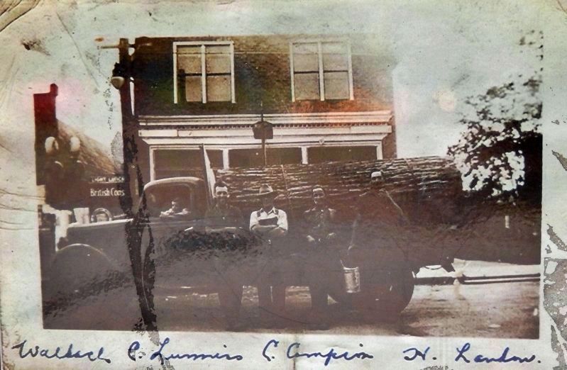 Marker detail: Log to Norwood to make cheese boxes, 1940 image. Click for full size.