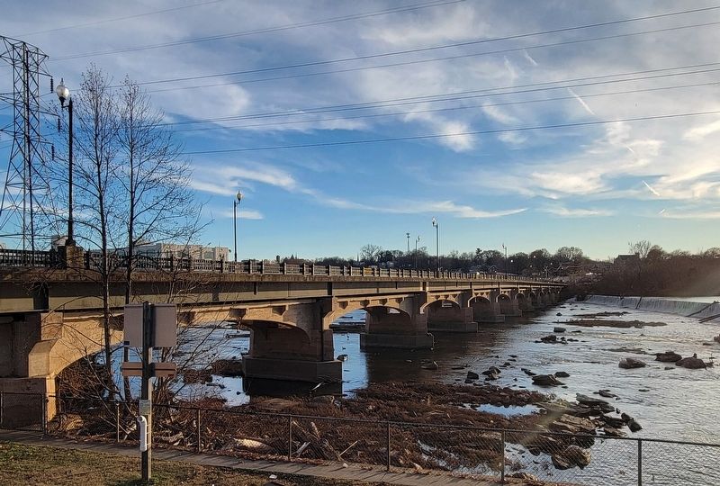 The historic piers supporting Union Street Bridge image. Click for full size.