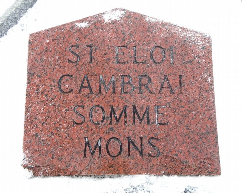 WWI Battle Honours Marker image. Click for full size.