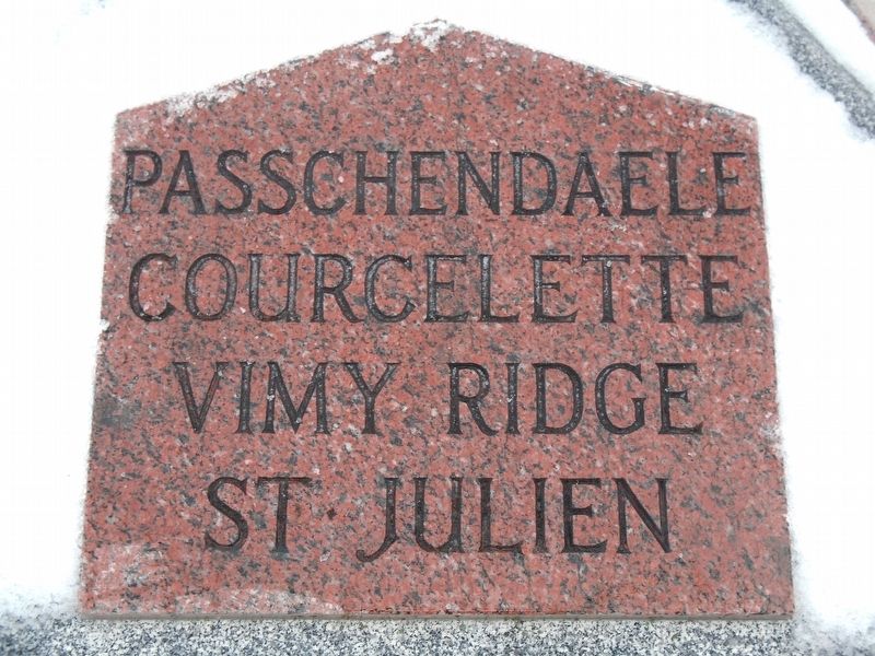 WWI Battle Honours Marker image. Click for full size.