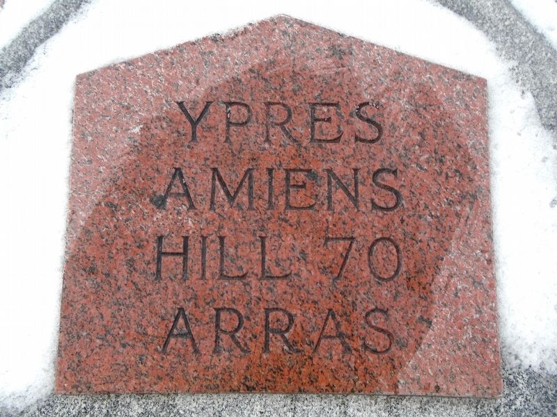 WWI Battle Honours Marker image. Click for full size.