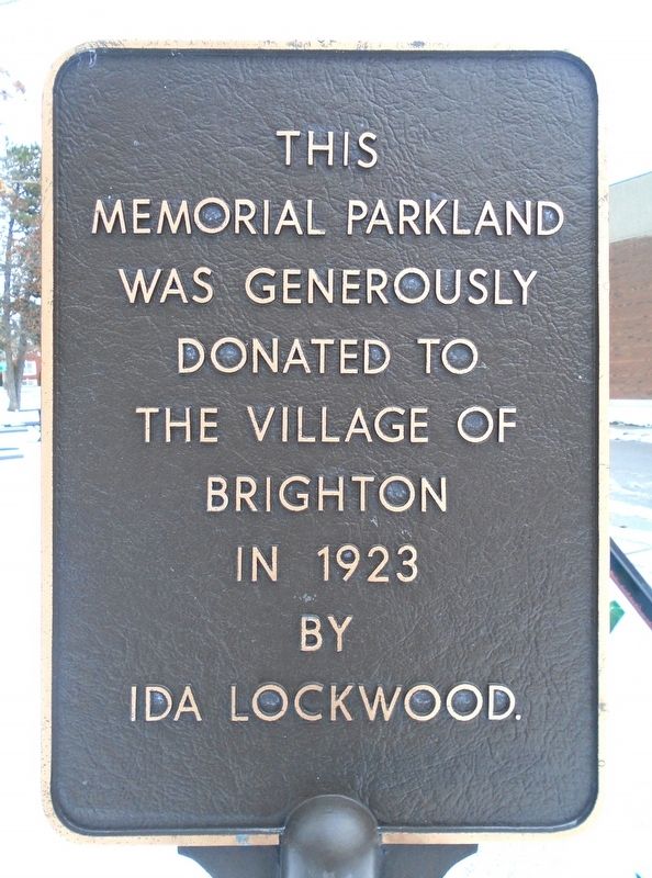 Memorial Park Marker. Click for full size. Memorial Park Marker image. Click for full size.