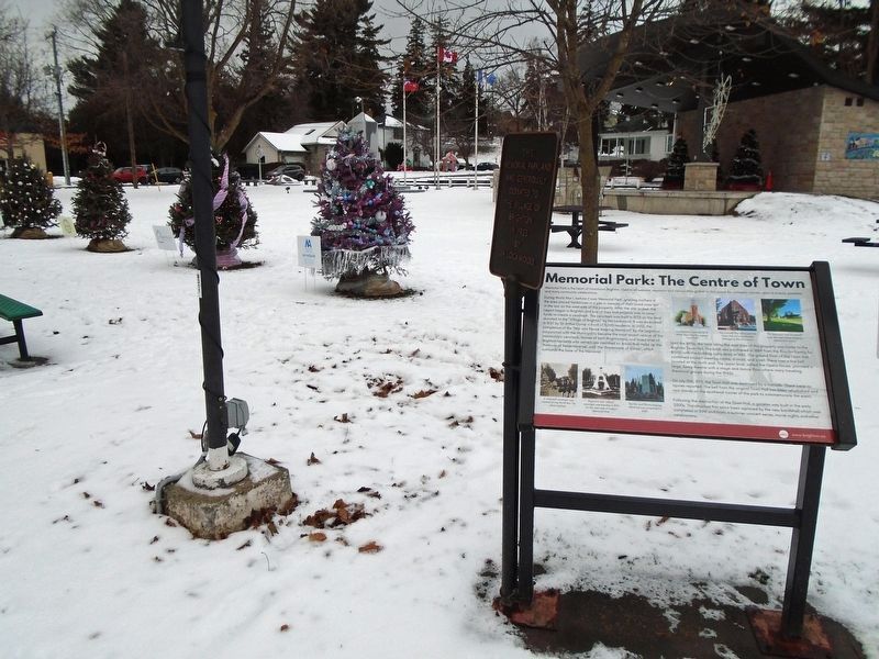 Memorial Park and Marker. Click for full size. Memorial Park and Marker image. Click for full size.
