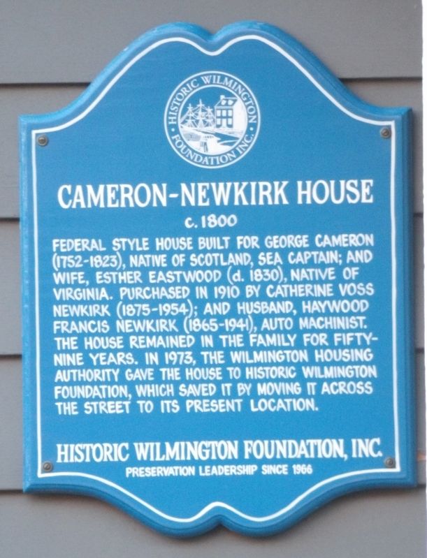 Cameron-Newkirk House Marker image. Click for full size.