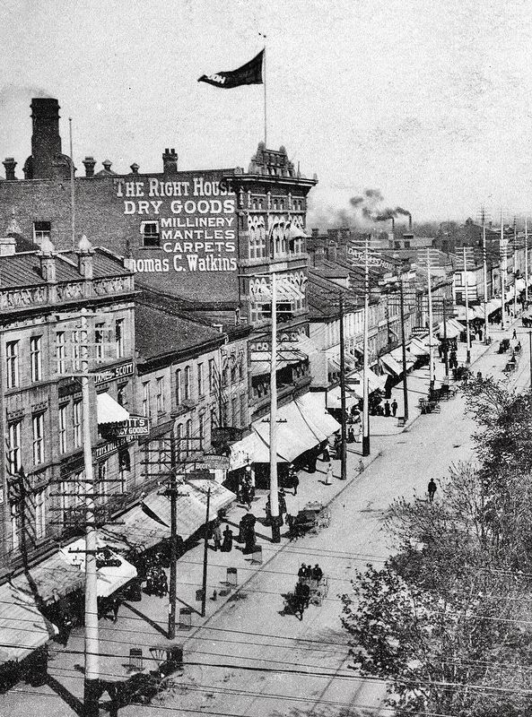 King Street West, Hamilton, 1900. Click for full size. King Street West, Hamilton, 1900 image. Click for full size.