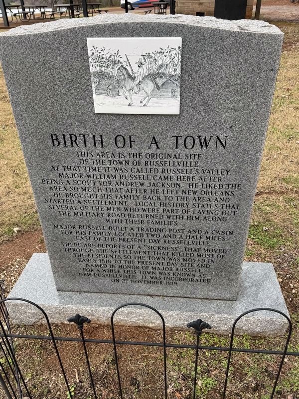 Birth of a Town Marker. Click for full size. Birth of a Town Marker image. Click for full size.