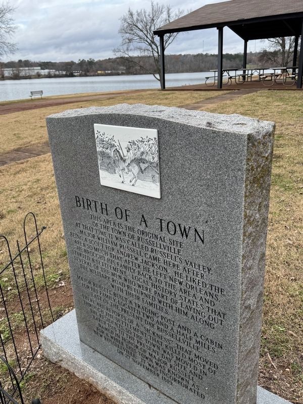 Birth of a Town Marker. Click for full size. Birth of a Town Marker image. Click for full size.