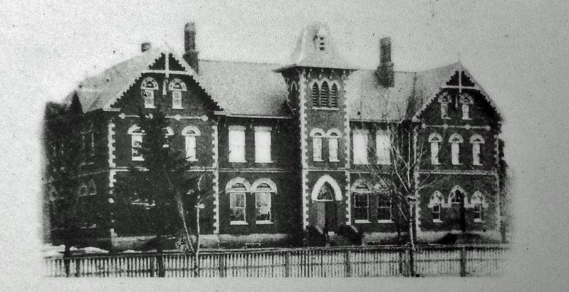 Marker detail: BCIs predecessor<br>Belleville High School (1873-1928). Click for full size. Marker detail: BCIs predecessor<br>Belleville High School (1873-1928) image. Click for full size.
