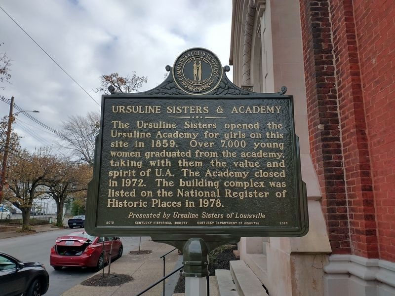 Ursuline Sisters & Academy Marker. Click for full size. Ursuline Sisters & Academy Marker image. Click for full size.