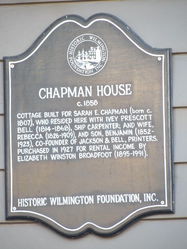 Chapman House Marker. Click for full size. Chapman House Marker image. Click for full size.