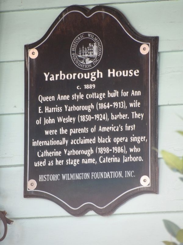 Yarborough House Marker. Click for full size. Yarborough House Marker image. Click for full size.