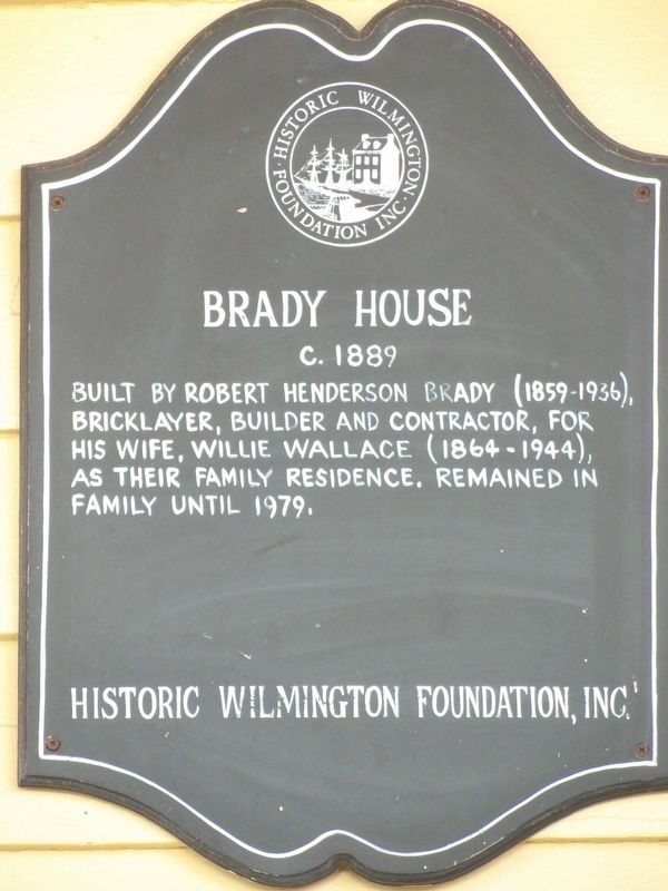 Brady House Marker image. Click for full size.