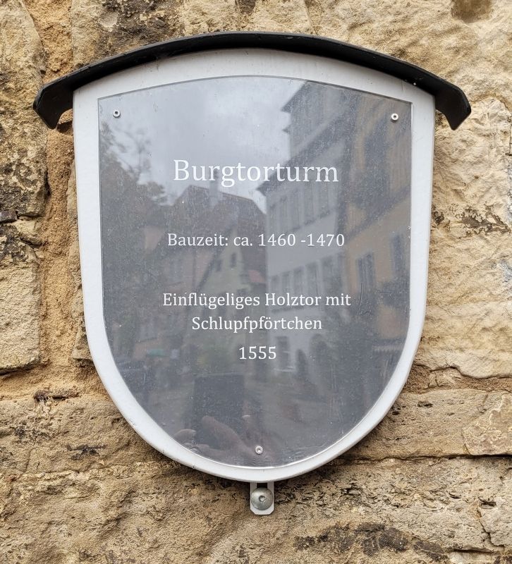 Burgtorturm / Castle Gate Tower Marker. Click for full size. Burgtorturm / Castle Gate Tower Marker image. Click for full size.