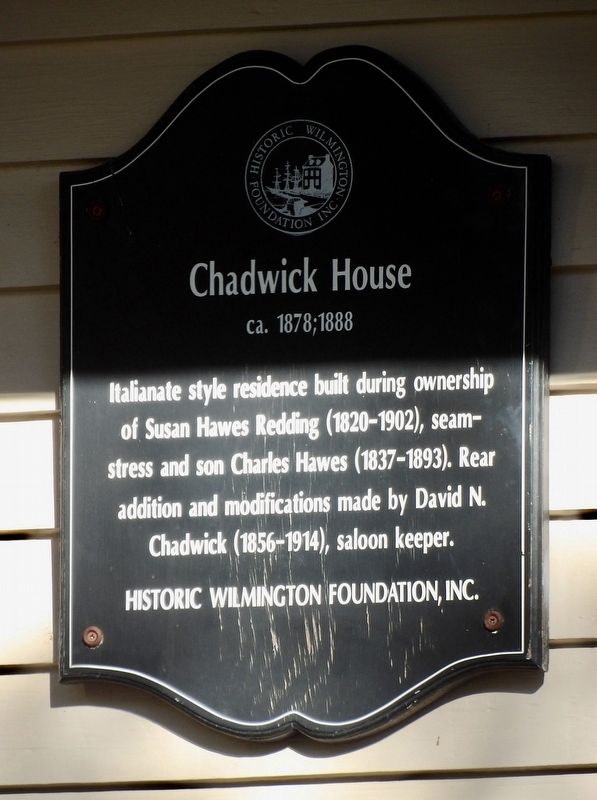Chadwick House Marker. Click for full size. Chadwick House Marker image. Click for full size.
