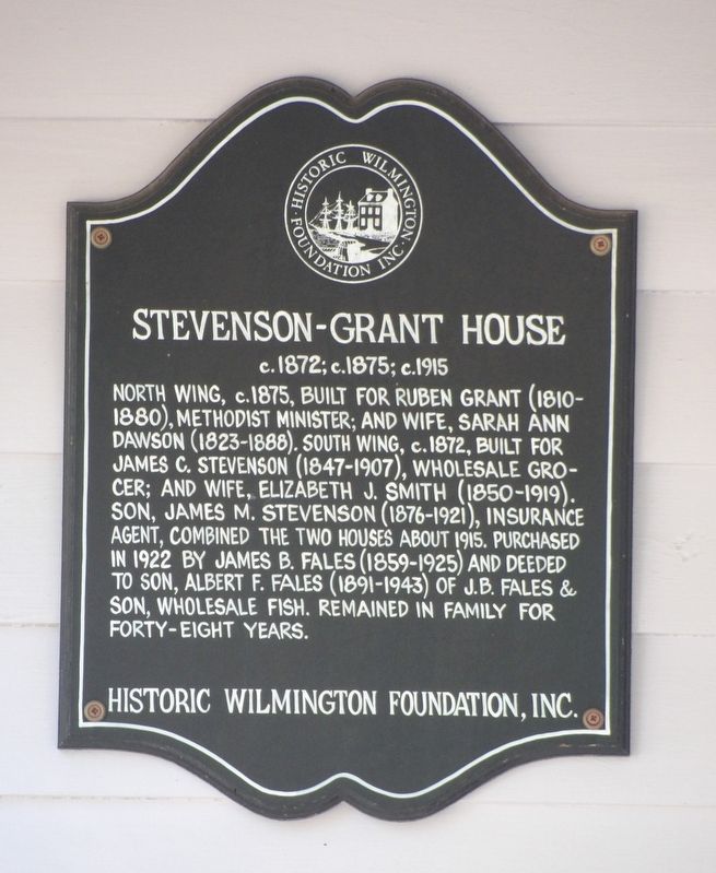 Stevenson-Grant House Marker. Click for full size. Stevenson-Grant House Marker image. Click for full size.