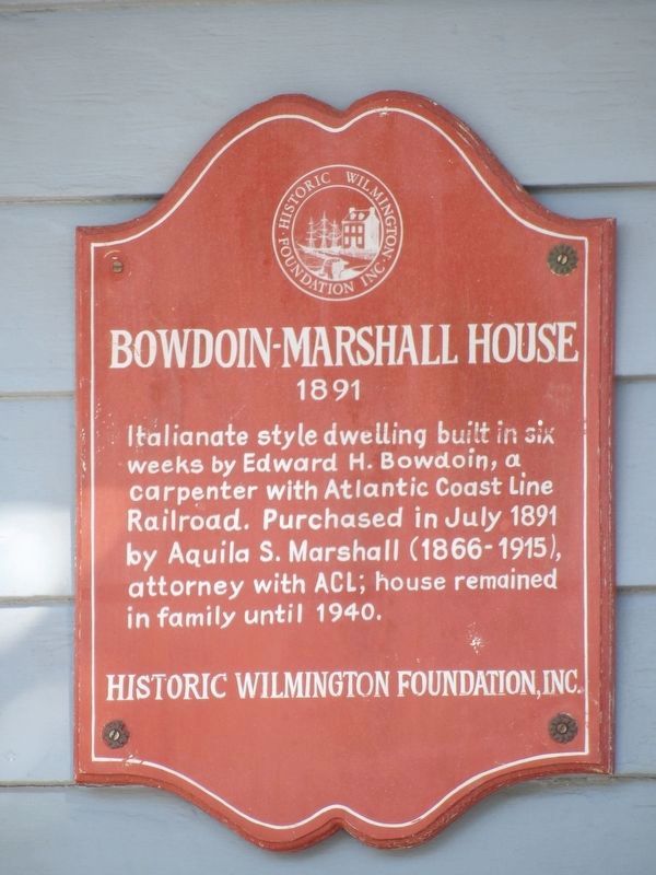 Bowdoin-Marshall House Marker. Click for full size. Bowdoin-Marshall House Marker image. Click for full size.