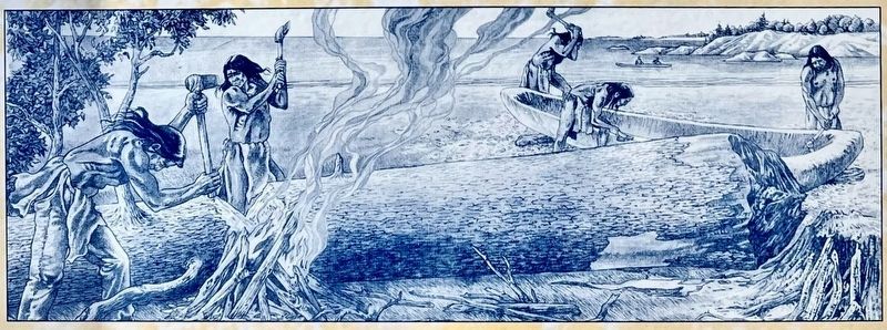 Oakville�s First Peoples marker detail image. Click for full size.