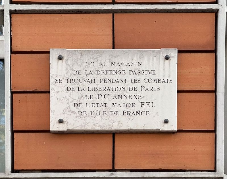 Annexe de l'état-major régional FFI / French Forces of the Interior regional headquarters Marker. Click for full size. Annexe de l'état-major régional FFI / French Forces of the Interior regional headquarters Marker image. Click for full size.