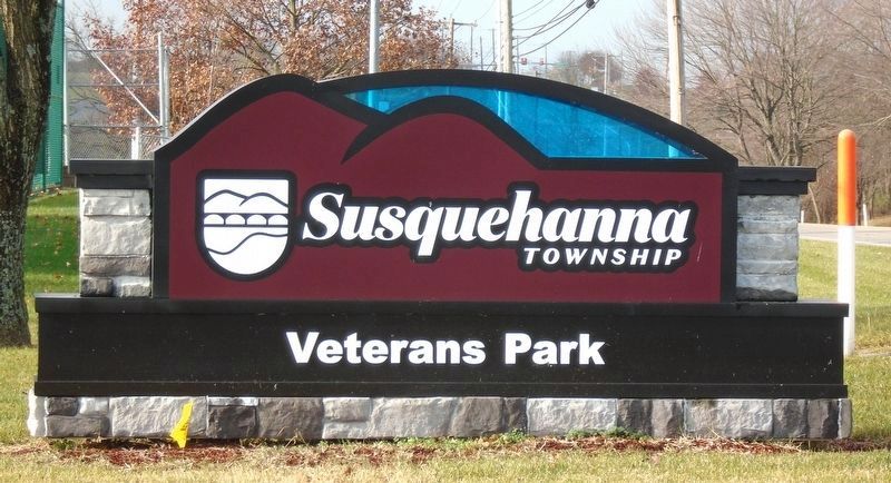 Susquehanna Township Veterans Park Sign image. Click for full size.