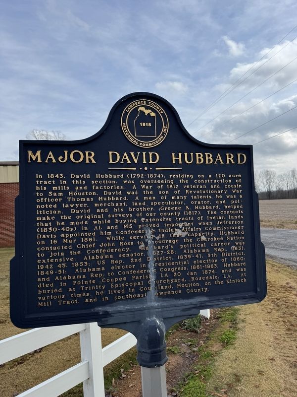 Major David Hubbard Marker image. Click for full size.